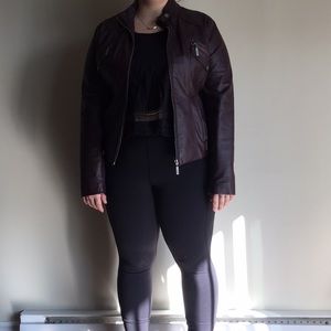 Fake leather jacket